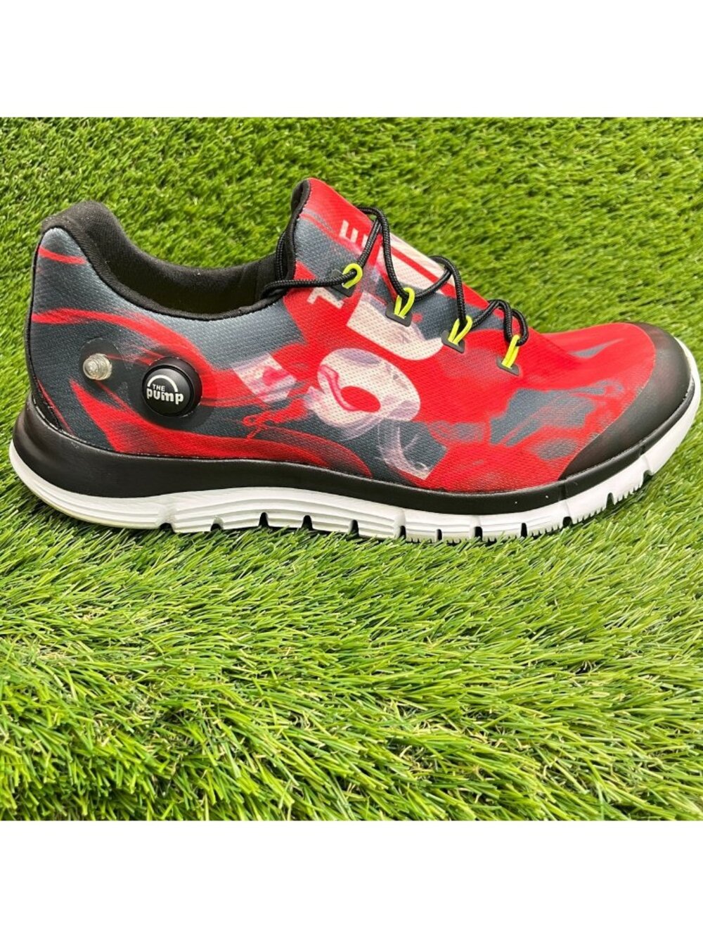 Reebok Z Pump Fusion Mens Size 11 Red Black Athletic Running Shoes Sneakers